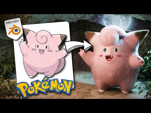 Creating Clefairy in Blender