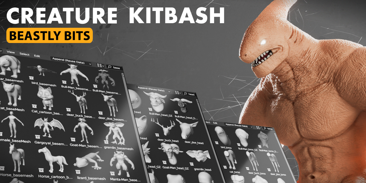 Beastly Bits Creature Kitbash pack