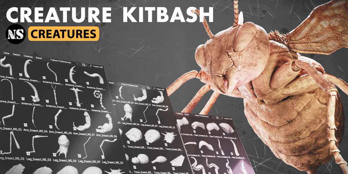 Creature Pack Creature Kitbash pack