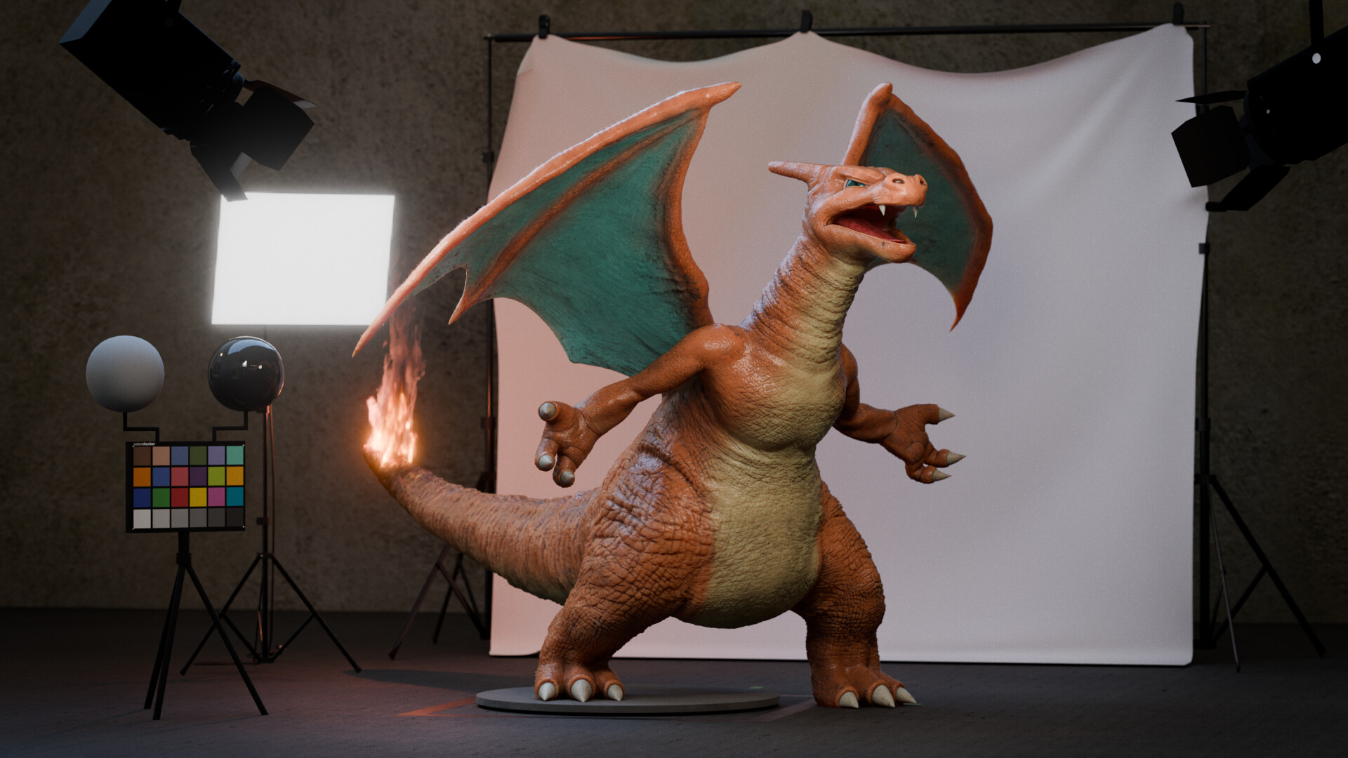 Charizard — Studio render