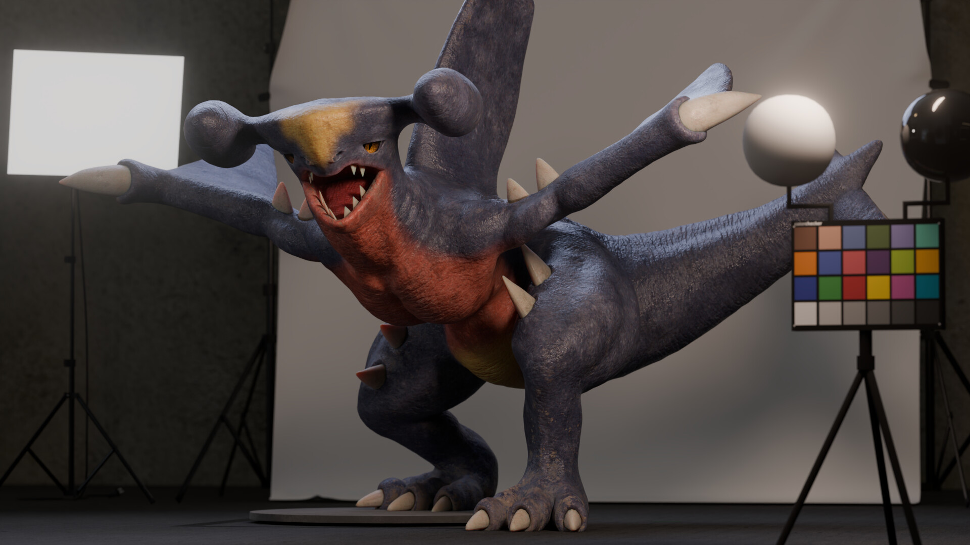 Garchomp — Studio render