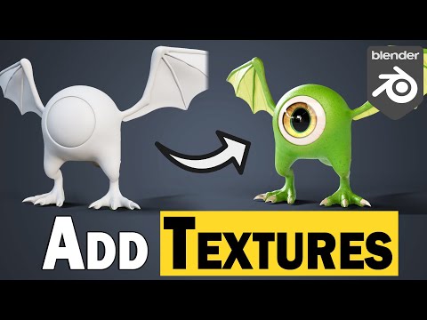 Blender tutorial showing how to add image textures